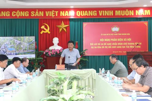 Thực hiện phản biện xã hội đối với dự án Khu đô thị đổi mới sáng tạo Tây Nha Trang
