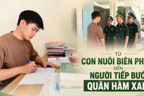 Từ con nuôi Biên phòng đến người tiếp bước quân hàm xanh