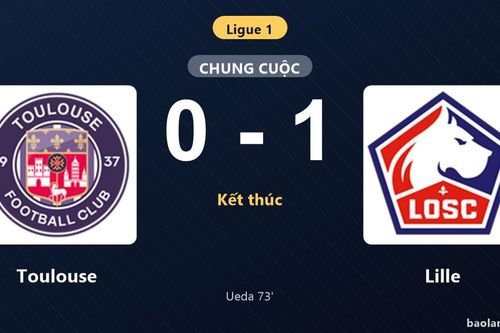 Thống kê trận đấu Toulouse 0-1 Lille: Ayase Ueda tỏa sáng, Lille giành trọn 3 điểm