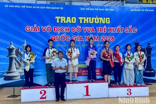 Ninh Bình giành 12 Huy chương tại Giải Vô địch Cờ vua trẻ xuất sắc Quốc gia năm 2026