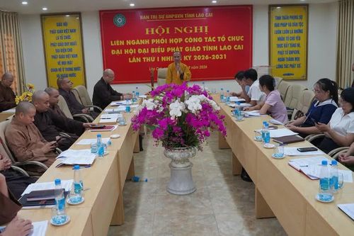 Lào Cai: Hội nghị liên ngành chuẩn bị tổ chức Đại hội đại biểu Phật giáo tỉnh lần thứ I