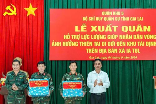 Gia Lai: Ra quân hỗ trợ giúp dân xây nhà tránh thiên tai vùng rốn lũ sông Ba