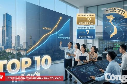 Tốc độ Internet Việt Nam lọt vào Top 10 thế giới