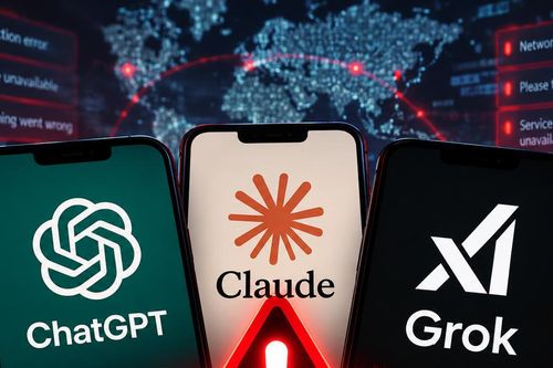 ChatGPT, Claude và Grok đồng loạt gặp sự cố