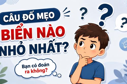 Câu đố mẹo khiến nhiều người bất ngờ: Biển nào nhỏ nhất?