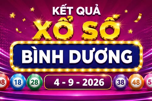 XSBD 4/9 - Kết quả xổ số Bình Dương hôm nay 4/9/2026