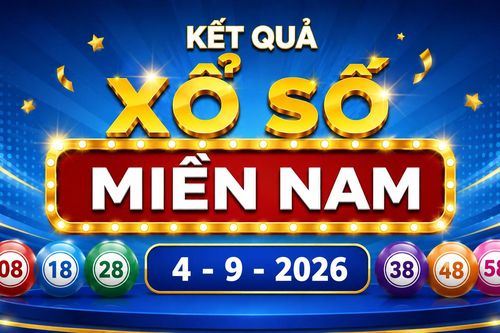 XSMN 4/9 - Kết quả xổ số miền Nam hôm nay 4/9/2026
