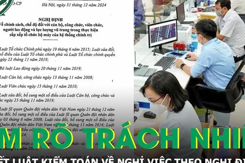 Làm rõ trách nhiệm sau kết luận kiểm toán về người nghỉ theo Nghị định 178