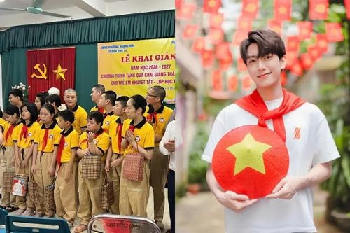 Fan Thái Lê Minh Hiếu cùng các em nhỏ đặc biệt đón ngày khai giảng ý nghĩa
