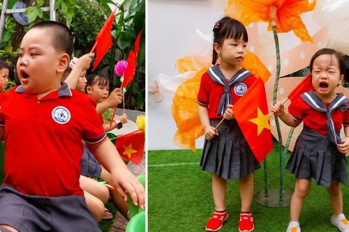 Những biểu cảm 'không kịch bản' trong ngày khai giảng