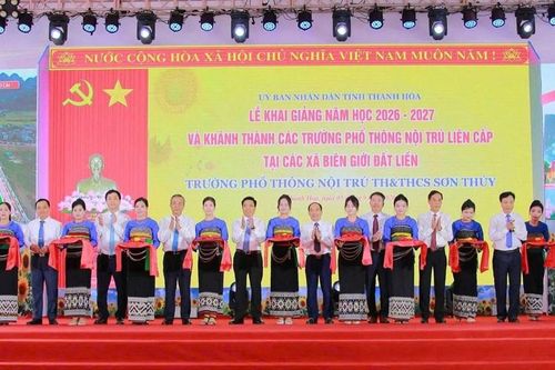 Thanh Hóa đưa trường nội trú liên cấp vùng biên vào sử dụng