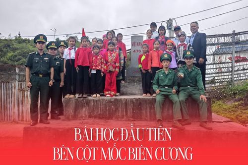 Bài học đầu tiên bên cột mốc biên cương