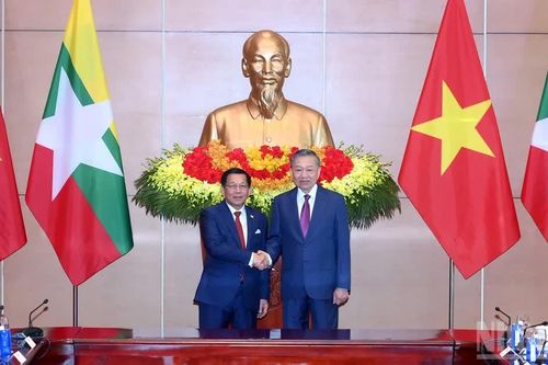 [Ảnh] Tổng Bí thư, Chủ tịch nước Tô Lâm hội đàm với Tổng thống Myanmar Min Aung Hlaing
