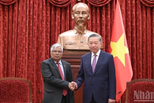 [Ảnh] Tổng Bí thư, Chủ tịch nước Tô Lâm tiếp Đại sứ Bangladesh Mohammad Lutfor Rahman