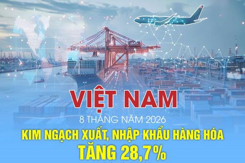 Kim ngạch xuất, nhập khẩu của Việt Nam tăng 28,7%