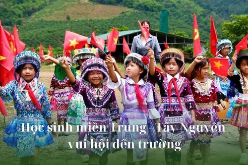 Học sinh miền Trung - Tây Nguyên vui hội đến trường
