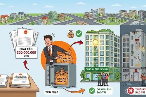 Phạt tới 300 triệu đồng chủ đầu tư om kinh phí bảo trì, 'xẻ thịt' diện tích chung