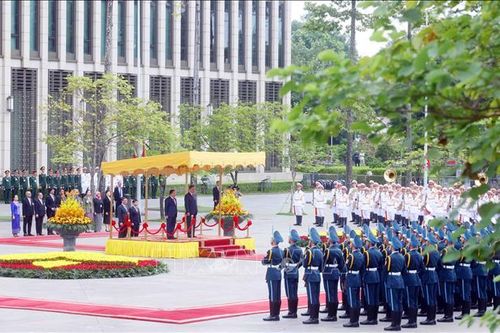 Tổng Bí thư, Chủ tịch nước Tô Lâm chủ trì Lễ đón chính thức Tổng thống Myanmar