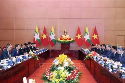Tổng Bí thư, Chủ tịch nước Tô Lâm hội đàm với Tổng thống Myanmar Min Aung Hlaing