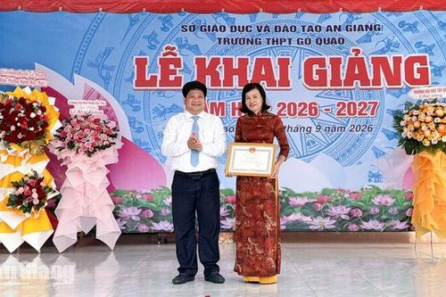 Trường Trung học phổ thông Gò Quao khai giảng năm học mới