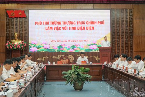 Phó Thủ tướng Thường trực Chính phủ Phạm Gia Túc làm việc với Ban Thường vụ Tỉnh ủy Điện Biên