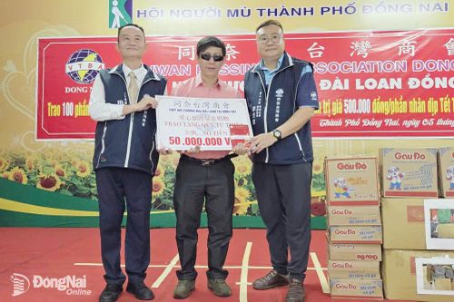 Hiệp hội Thương mại Đài Loan tại Đồng Nai trao quà trung thu cho các tổ chức, trung tâm bảo trợ xã hội trên địa bàn thành phố