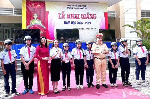Hơn 6,6 ngàn học sinh được tuyên truyền an toàn giao thông dịp khai giảng