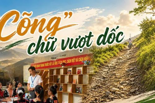 “Cõng” chữ vượt dốc
