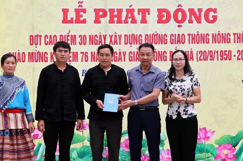 Bắc Hà phát động đợt cao điểm 30 ngày xây dựng đường giao thông nông thôn