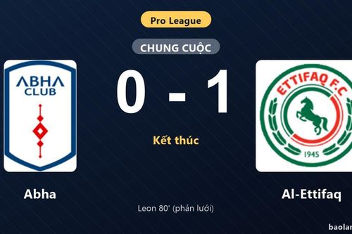 Thống kê trận đấu Abha 0-1 Al-Ettifaq: Al-Ettifaq giành chiến thắng chung cuộc