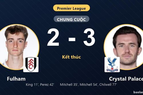 Ngược dòng kịch tính trước Fulham, Crystal Palace khiến chủ nhà ôm hận