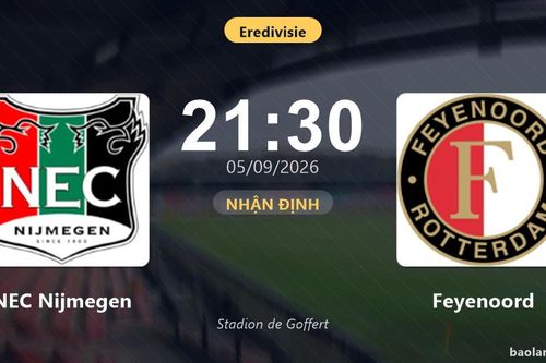 Nhận định NEC Nijmegen vs Feyenoord: Cơ hội bám đuổi ngôi đầu