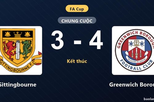 Green Borough giành chiến thắng kịch tính 4-3 trước Sittingbourne tại FA Cup