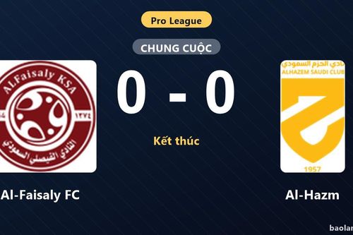 Hòa Al-Hazm không bàn thắng, Al-Faisaly FC chôn chân trong nhóm xuống hạng