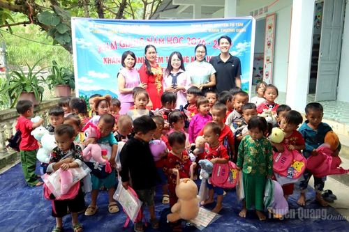 Điểm trường Khai Hoang được hỗ trợ trị giá 200 triệu đồng