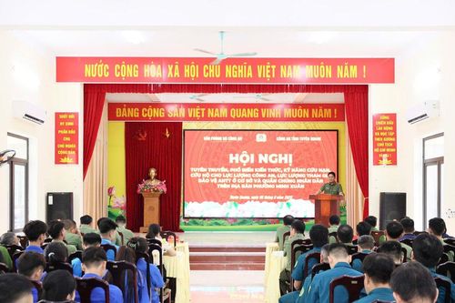 Văn phòng Bộ Công an tập huấn nâng cao năng lực ứng phó thiên tai, cứu nạn, cứu hộ ngay từ cơ sở tại tỉnh Tuyên Quang