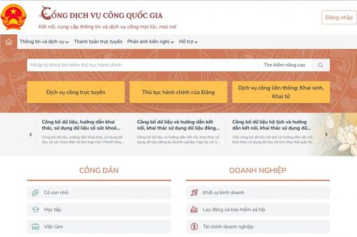 9 dịch vụ công của NHNN chuyển sang Cổng Dịch vụ công quốc gia