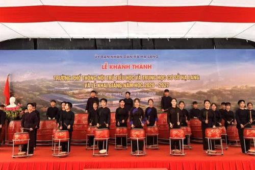 Lễ khai giảng năm học 2026 - 2027 và khánh thành Trường Phổ thông nội trú Tiểu học và THCS Hạ Lang