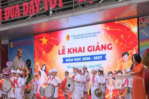 Trường Tiểu học Phú Diễn khai giảng năm học mới, lan tỏa tinh thần đổi mới và sáng tạo