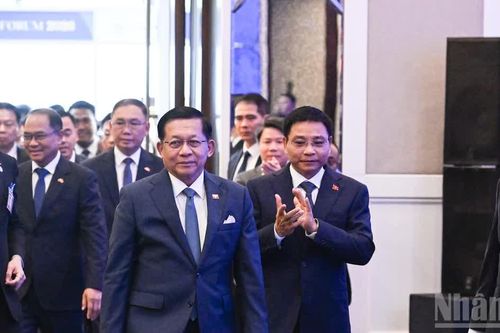 [Ảnh] Tổng thống Myanmar Min Aung Hlaing dự Diễn đàn Doanh nghiệp Myanmar-Việt Nam