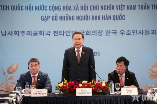 Chủ tịch Quốc hội Trần Thanh Mẫn gặp gỡ những người bạn Hàn Quốc