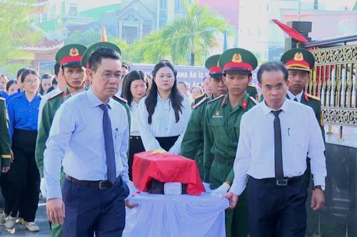 Phường Hòa Khánh tổ chức lễ truy điệu và an táng hài cốt liệt sĩ
