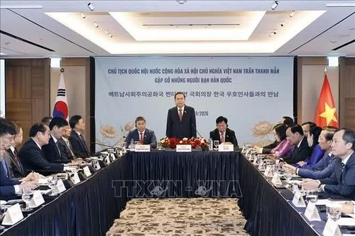 Chủ tịch Quốc hội Trần Thanh Mẫn gặp gỡ những người bạn Hàn Quốc