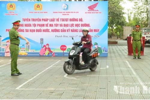Triển khai chiến dịch đào tạo kỹ năng lái xe máy an toàn