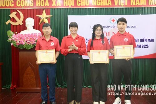 Sơ kết công tác tình nguyện viên vận động hiến máu và tổng kết Hành trình Đỏ Lạng Sơn năm 2026