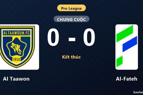 Thống kê trận đấu Al Taawon 0-0 Al-Fateh: Trận hòa không bàn thắng
