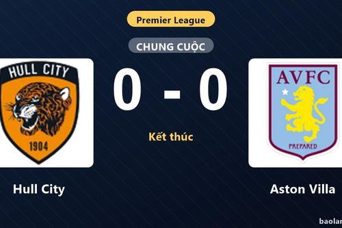Thống kê trận đấu Hull City 0-0 Aston Villa: Trận hòa không bàn thắng