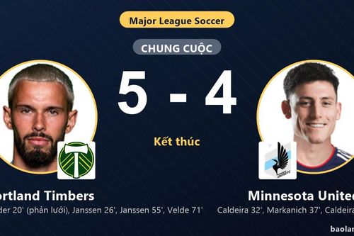 Hạ Minnesota United FC 5-4 kịch tính, Portland Timbers cùng đối thủ giành vé vào vòng 1/16