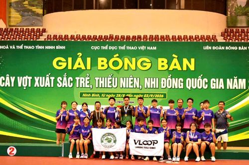 Lâm Đồng giành 4 huy chương Vàng tại Giải bóng bàn trẻ quốc gia 2026