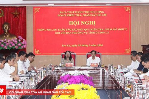 Thông qua dự thảo báo cáo kiểm tra, giám sát đối với Ban Thường vụ Tỉnh ủy Sơn La